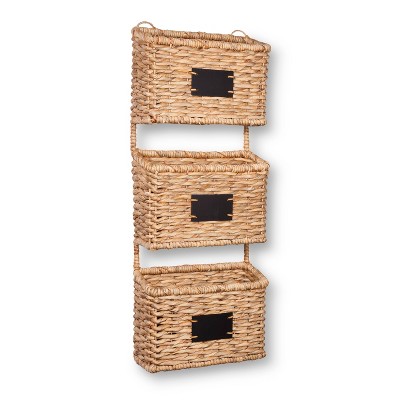 3 Tiered Storage Basket | Amish Woven Wicker Decorative Organizer