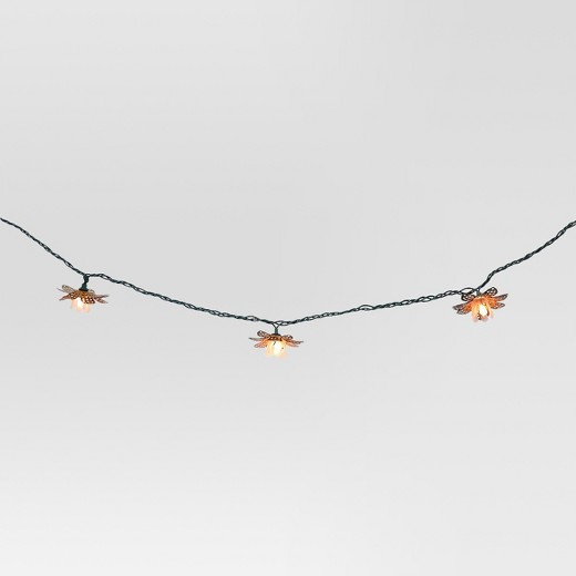 10ct Indoor/Outdoor String Light- Metal Flower Cover - Threshold : Target