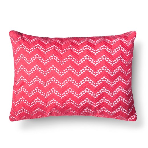 Coral Chevron Net Throw Pillow - Xhilaration : Target