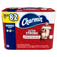Charmin 36 Double Plus Rolls Ultra Strong Bath Tissue + $10 Gift Card