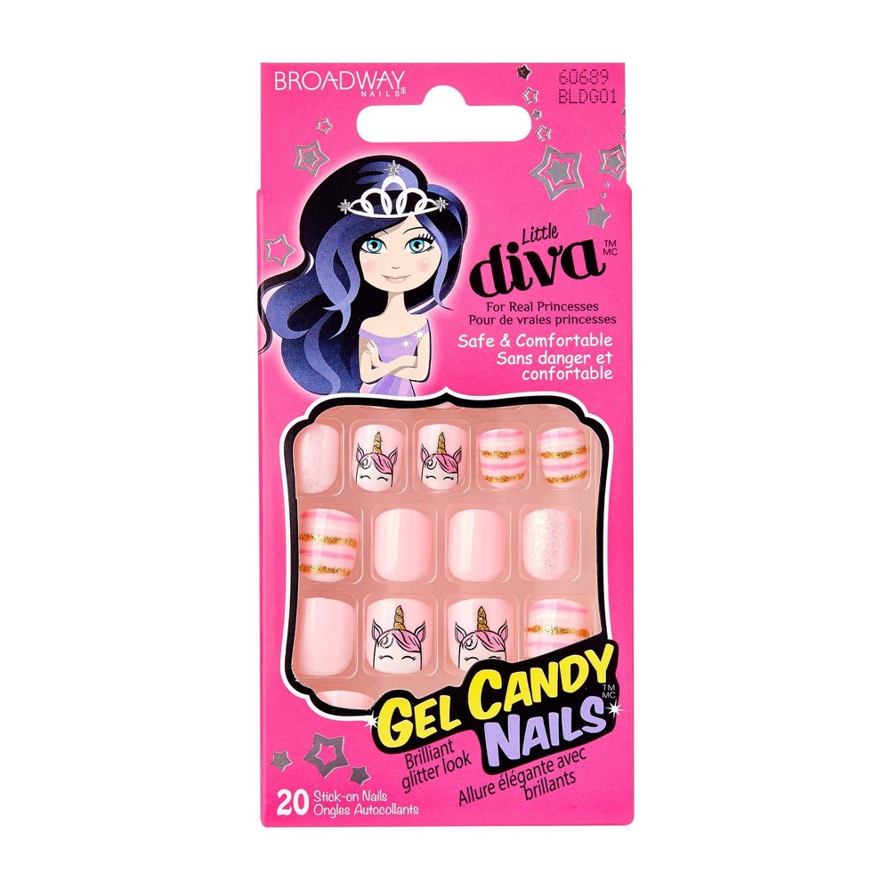 Broadway Nails Little Diva Gel Candy Nails - Crystal Persuasion