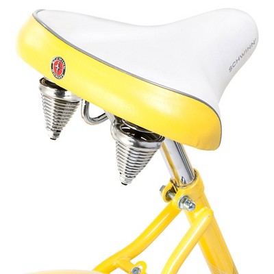 yellow schwinn cruiser bike