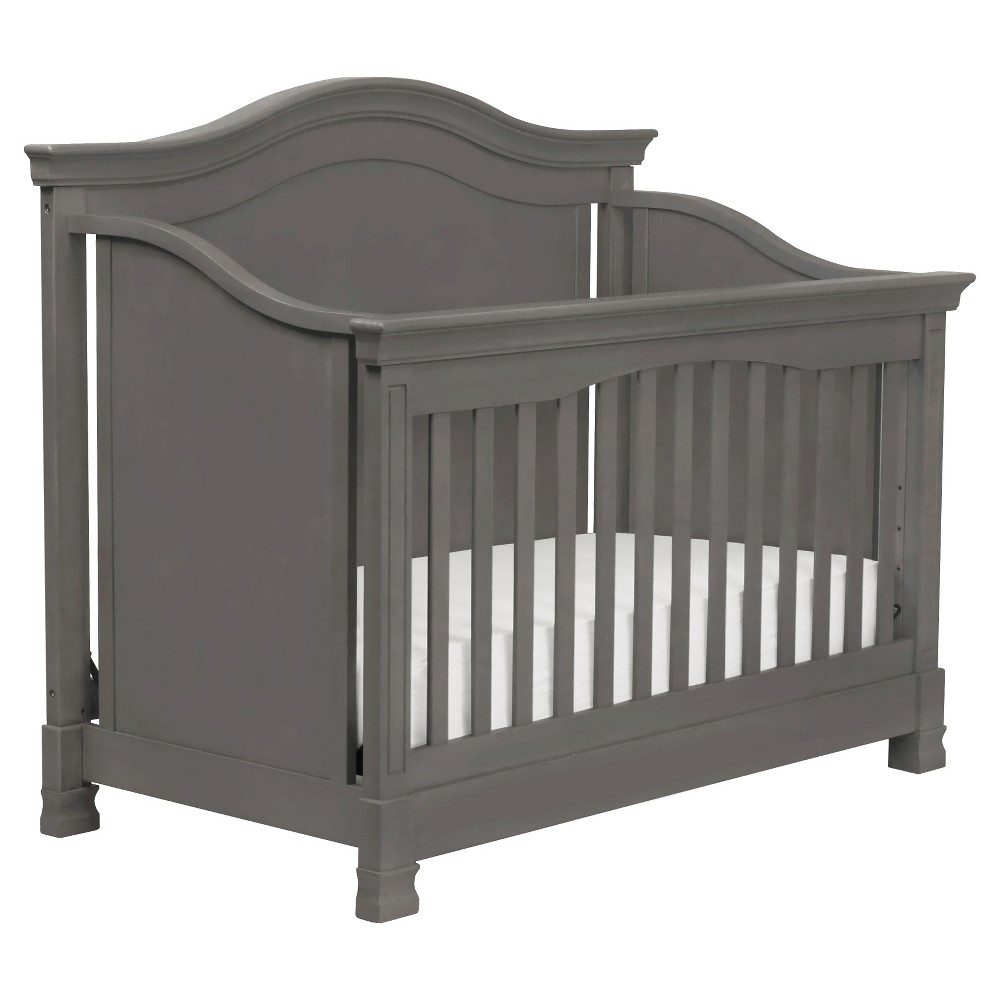 Million Dollar Baby Classic Louis 4-in-1 Convertible Crib with Toddler Rail - Manor Gray