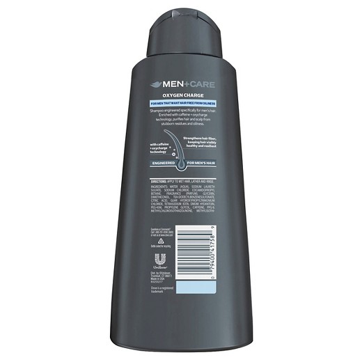 Dove Men+Care Shampoo Oxygen Charge 25.4 oz : Target