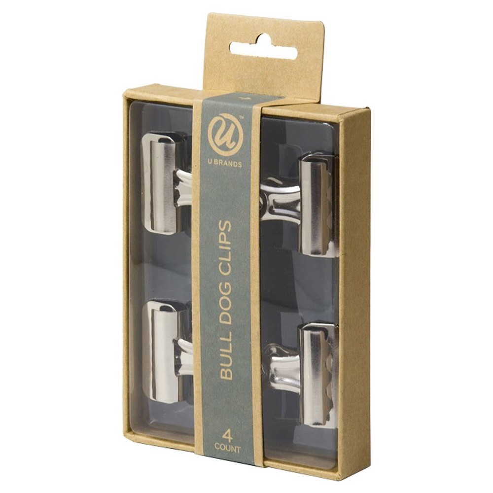 Binder Clips 4 ea Multi-colored