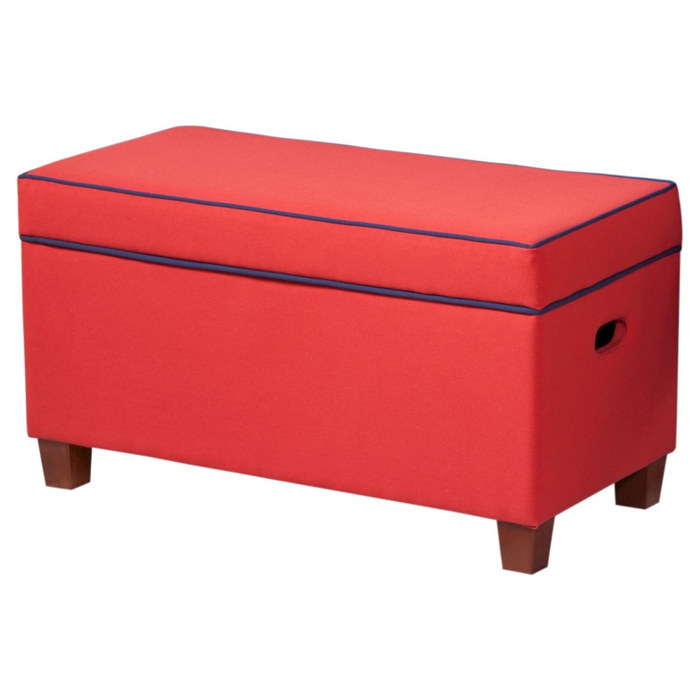 Kids Storage Ottoman Red - HomePop