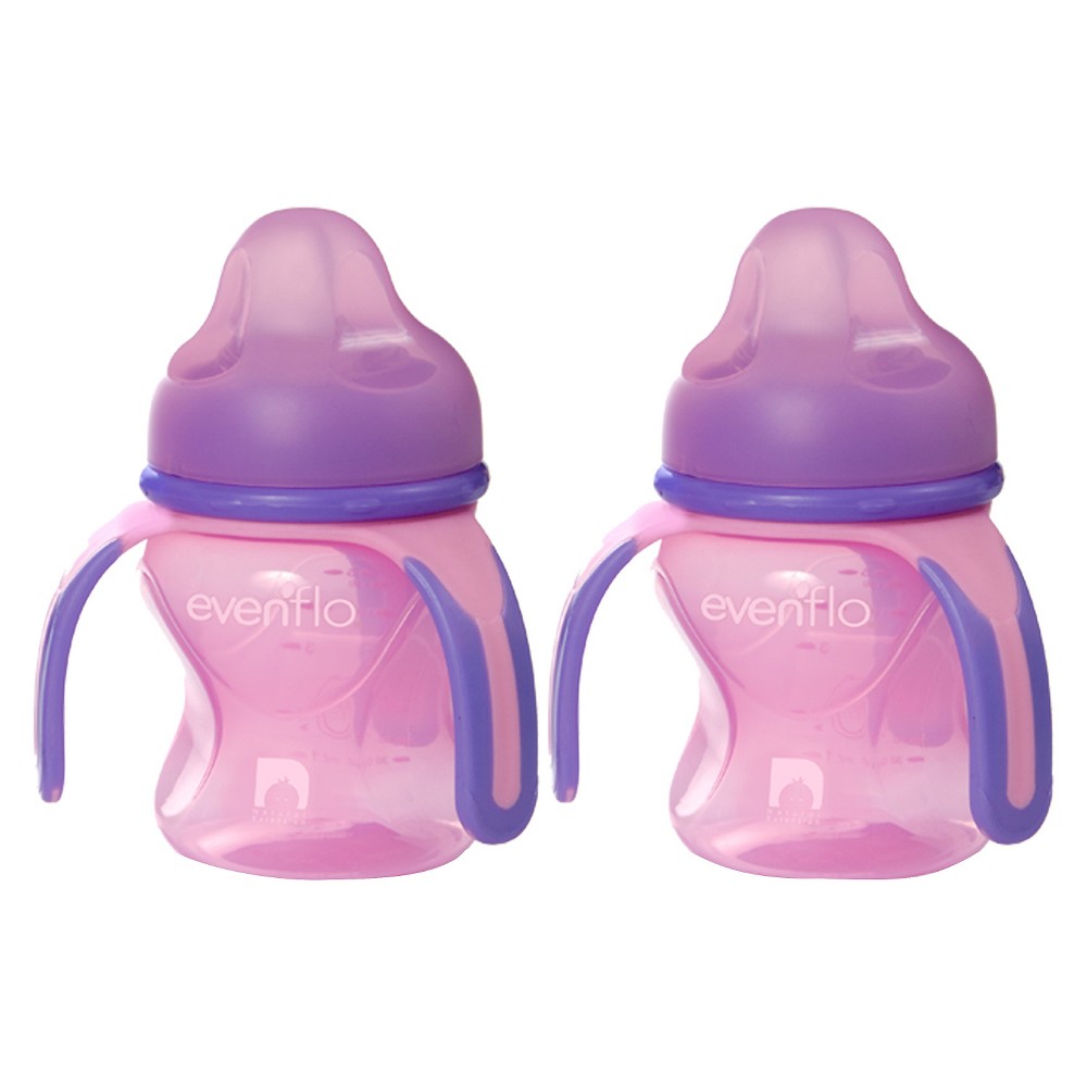 Evenflo Advanced Trainer Sippy Cup - 5 Oz (2 Pack) Pink