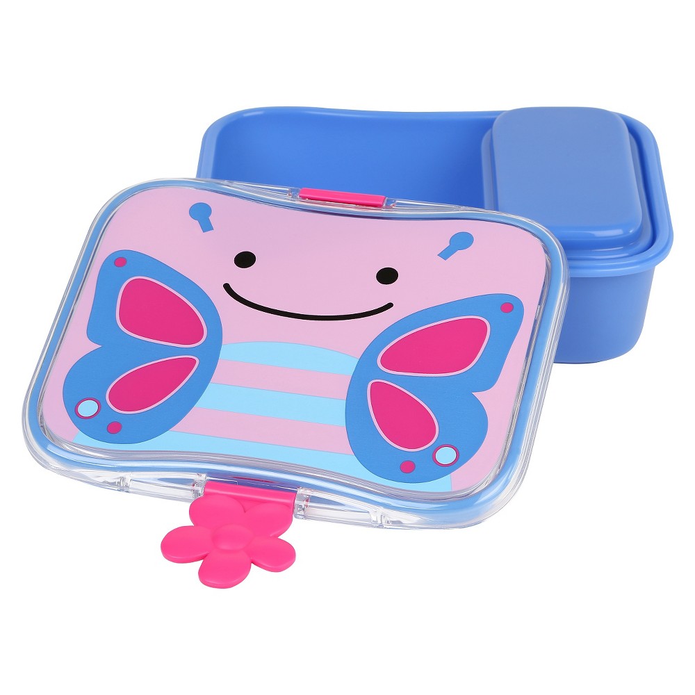 Skip Hop Zoo Little Kids & Toddler Lunch Box Set With Storage Container - Butterfly, Multi-Colored