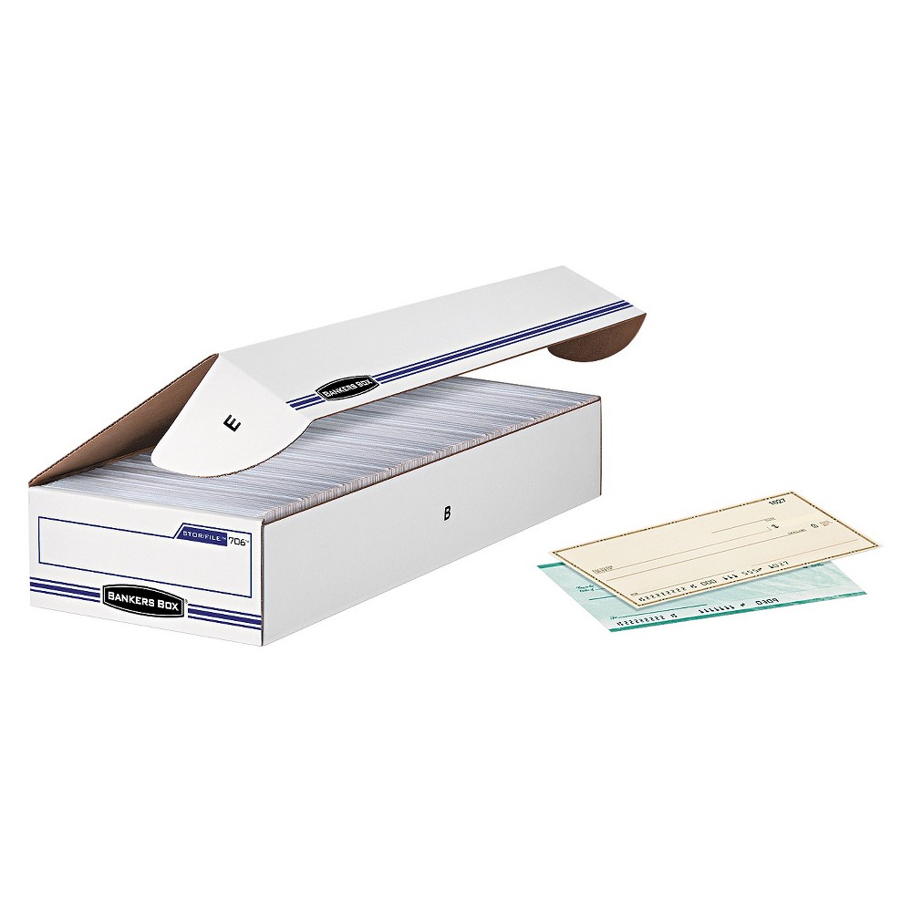 UPC 077511007064 product image for Bankers Box Stor/File Storage Box - White/Blue (12/Carton) | upcitemdb.com