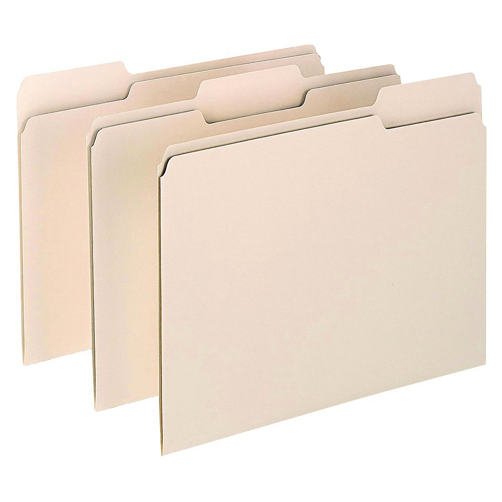 Pendaflex Archival Quality File Folders, 1/3 Cut Top Tab, Letter, Manila, 100/Box, Brown