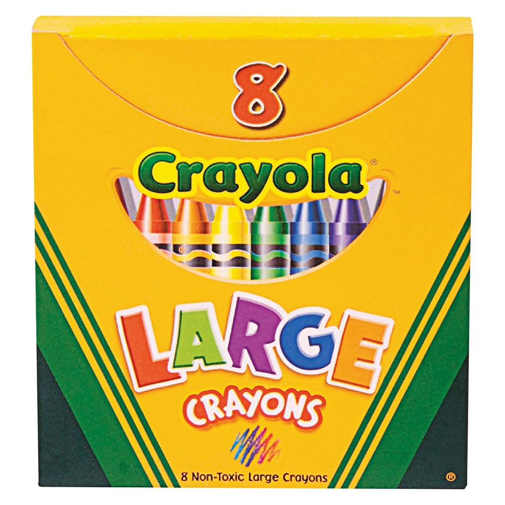 UPC 071662200800 product image for Crayola Large Crayons, Tuck Box, 8 Colors/Box | upcitemdb.com