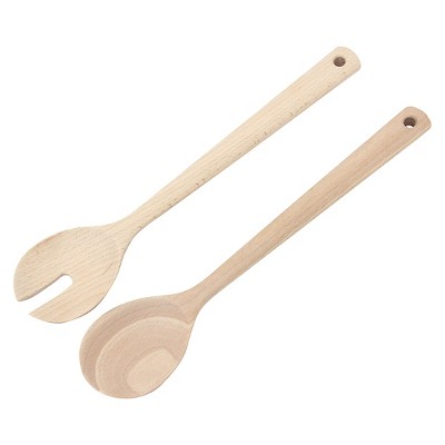 Threshold™ 2 pc Beechwood Salad Fork & Spoon Set – Target Inventory ...