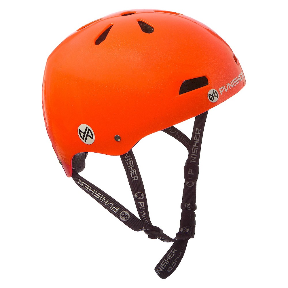 Punisher Skateboards Skateboard Helmet Neon Orange