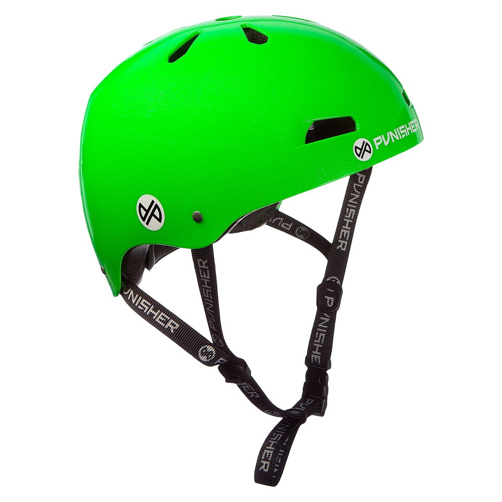 Punisher Skateboards Skateboard Helmet Lime Green