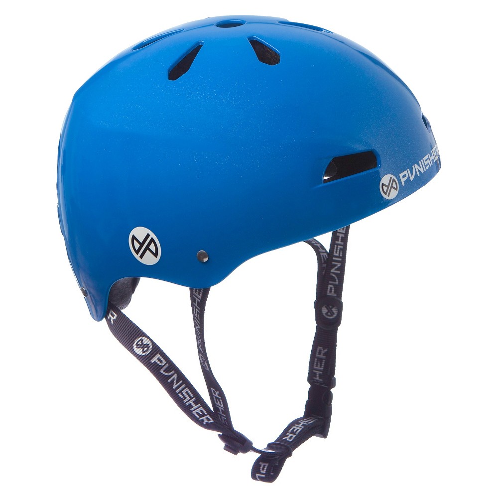 Punisher Skateboards Skateboard Helmet Blue