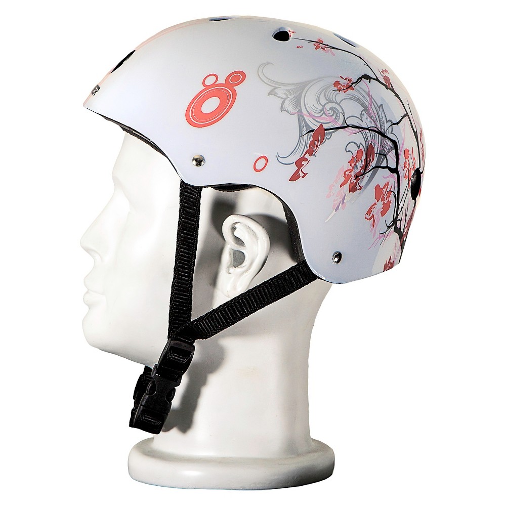 Punisher Skateboards Cherry Blossom Helmet White