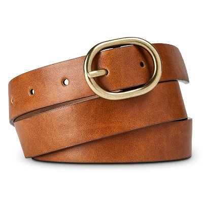 Women&#39;s Solid Belt with Gold Buckle - Brown Xxl - Merona | Shop Your Way: Online Shopping & Earn ...
