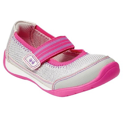 stride rite silver mary janes