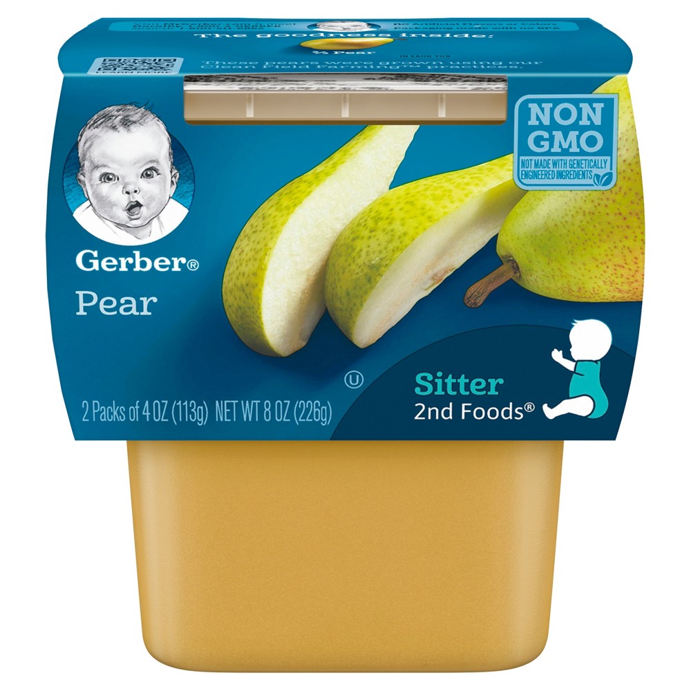 Gerber 2nd Foods Pear Baby Food - 4oz (2ct)