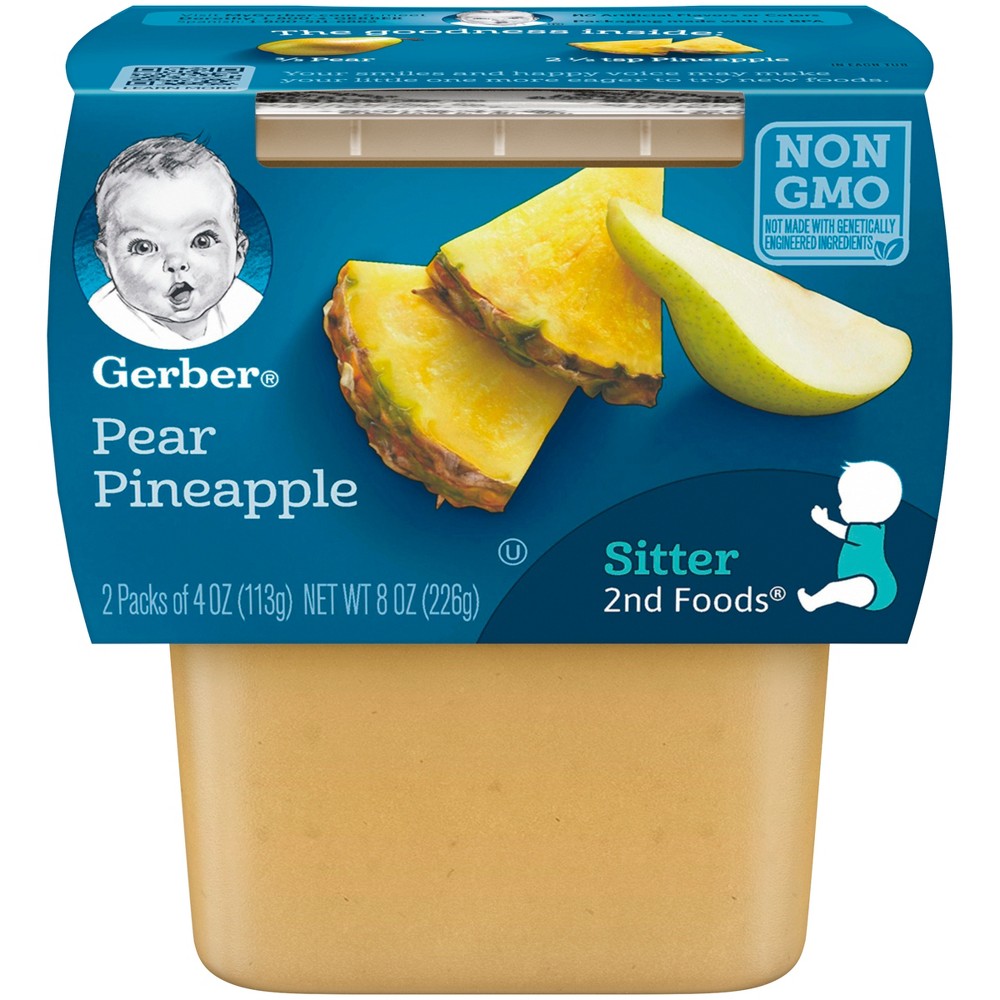 Gerber 2nd Foods Pear Pineapple Baby Food - 4oz (2ct)