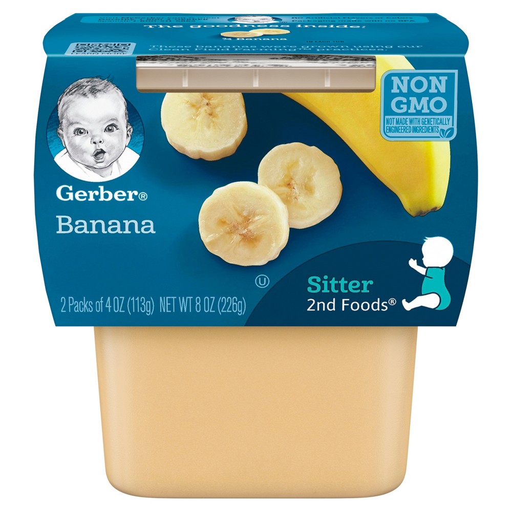 Gerber 2nd Foods Banana Baby Food - 4oz (2ct)