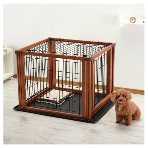 Richell Convertible Indoor Outdoor Dog Playpen Floor Tray