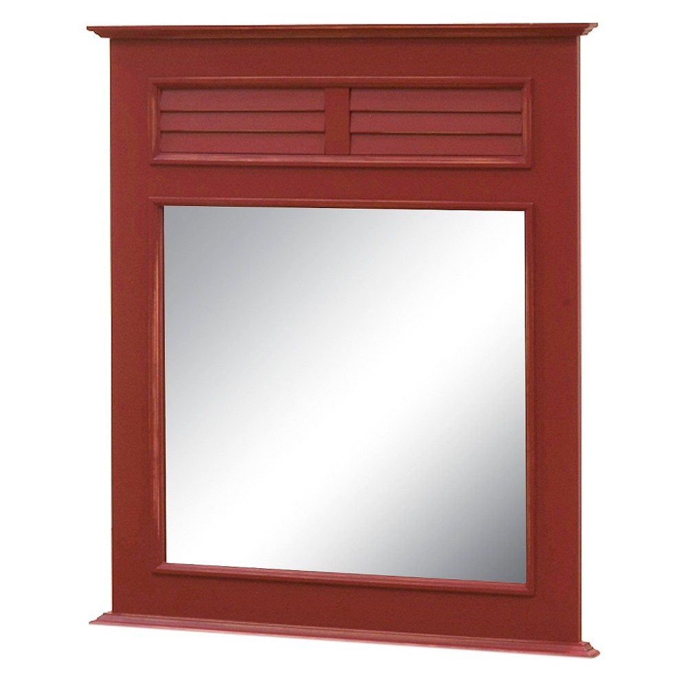 John Boyd Designs Outer Banks Collection Single Mirror - Carnival Red