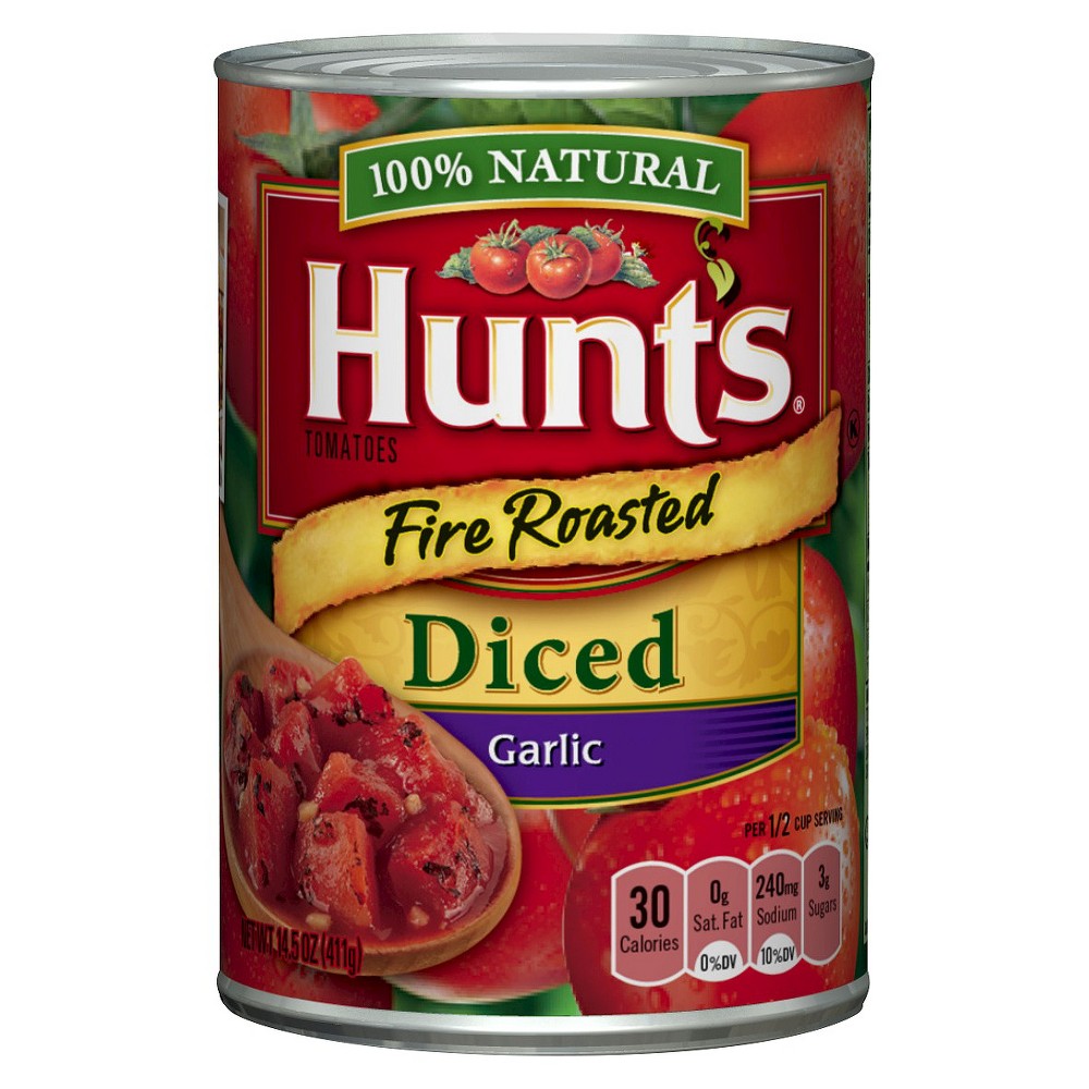 UPC 492122200121 product image for Hunts Fire Roasted Garlic Tomatoes 14.5oz | upcitemdb.com