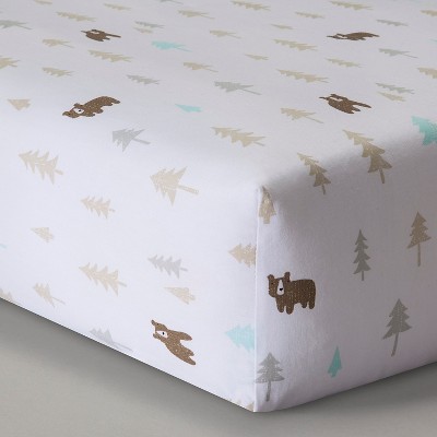Circo™ Woven Fitted Crib Sheet - Little Cub
