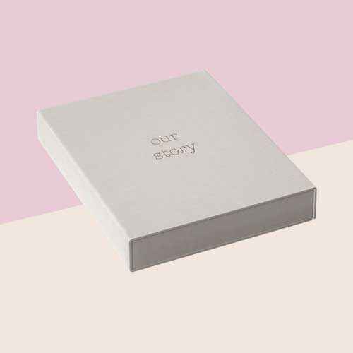10" x 12" Photo Album Box "Our Story" Gray - Threshold™