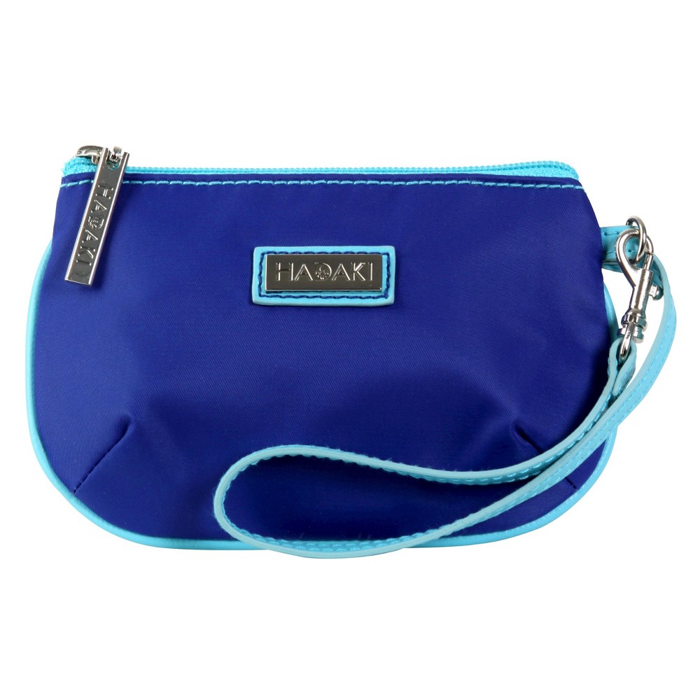 Womens Coated ID Wristlet Handbag, Multi-Colored/Apple Green/Blue