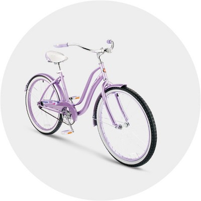 purple huffy beach cruiser