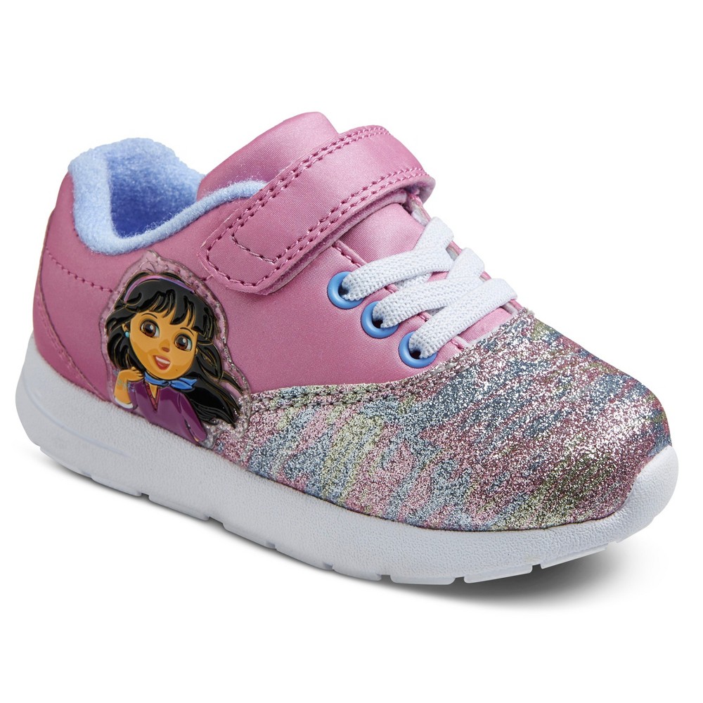 Toddler Girls Dora Athletic Sneakers - Purple 8