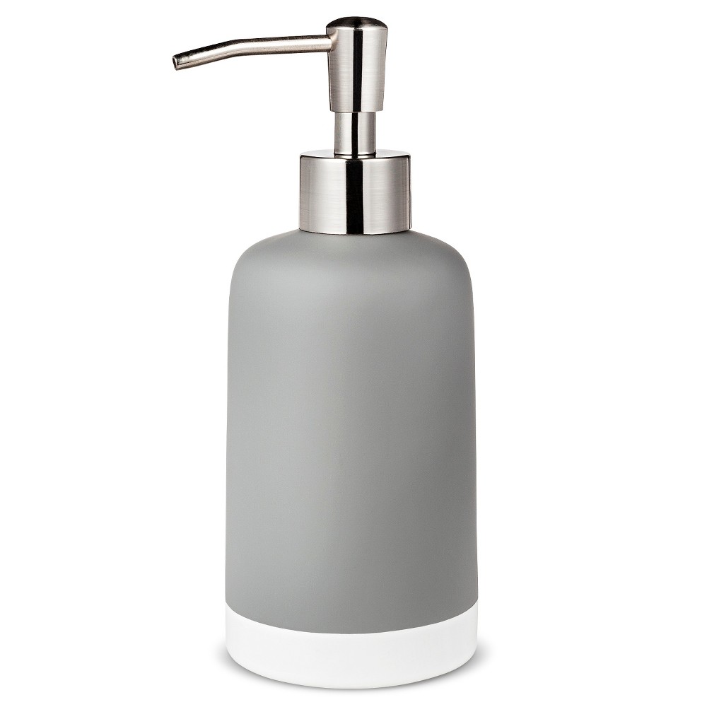 Frosted Soap Pump Gray - Room Essentials