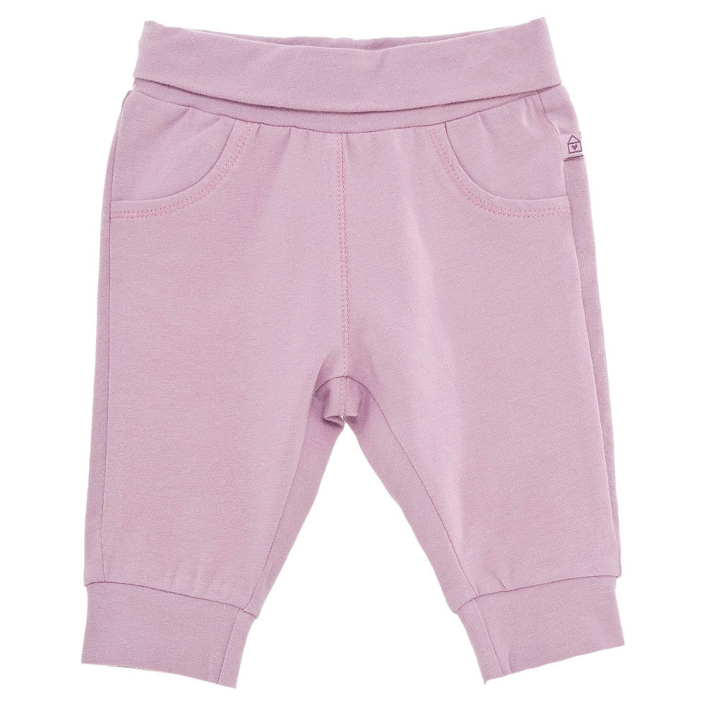 Chicco Baby Girls Solid Pants - Pink NB