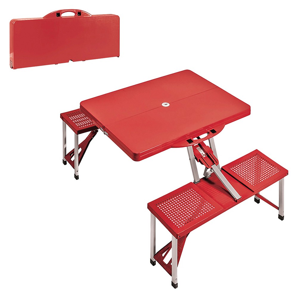 Portable Picnic Table and Seats - Red