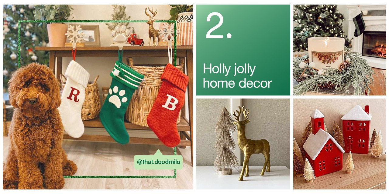 @that.doodmilo 2. Holly jolly home decor. 