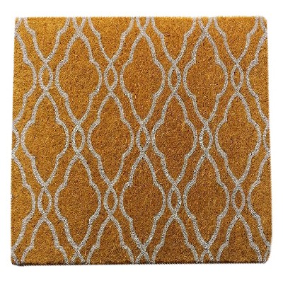 White Lattice Coir Doormat Smith Hawken Target