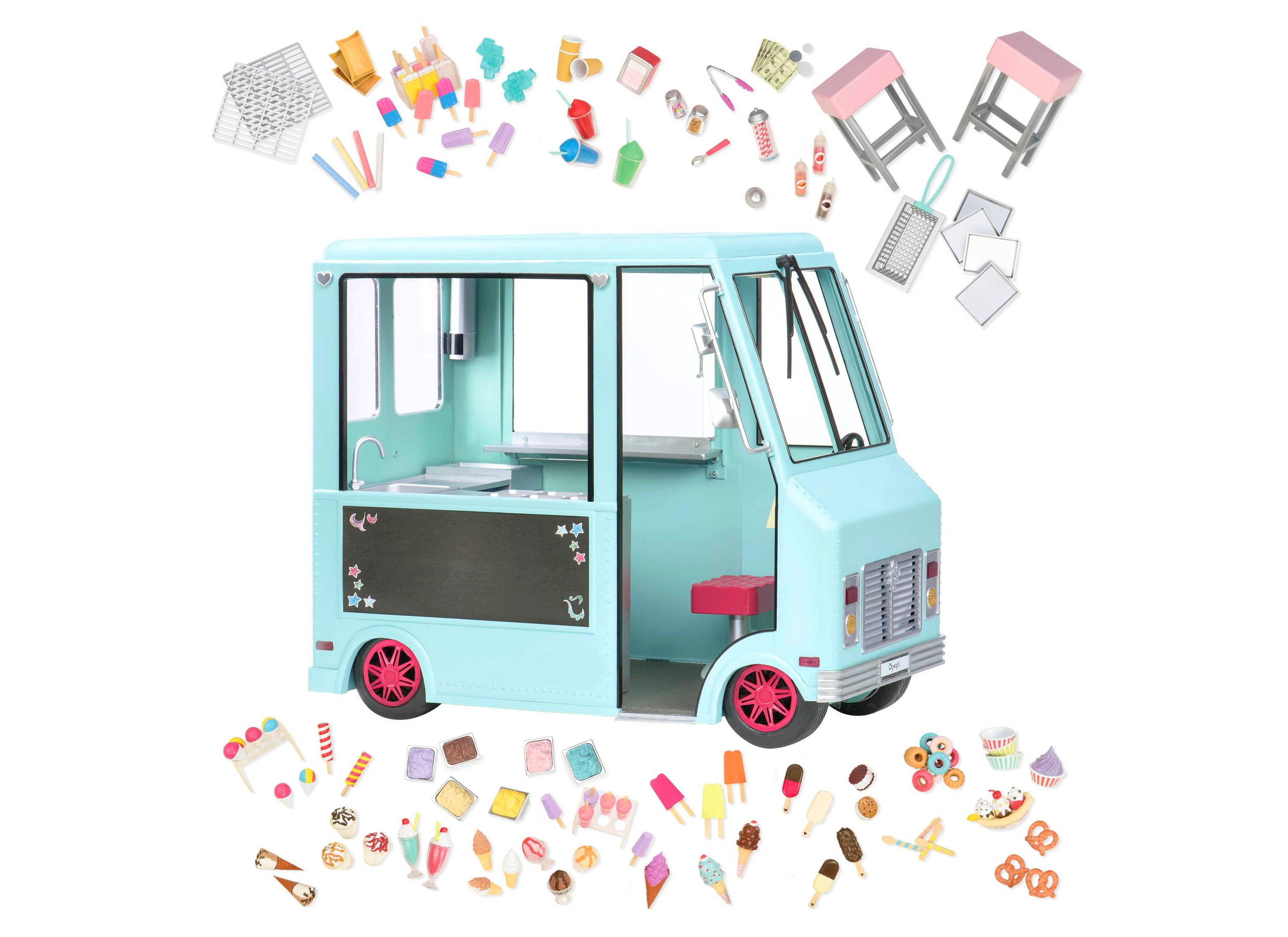 Our Generation® Sweet Stop Ice Cream Truck™ - Light Blue. Image 1 of 6.