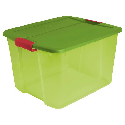 Sterilite 66 Quart Holiday Latching Storage Box – Lime Tint – Target  Inventory Checker – BrickSeek