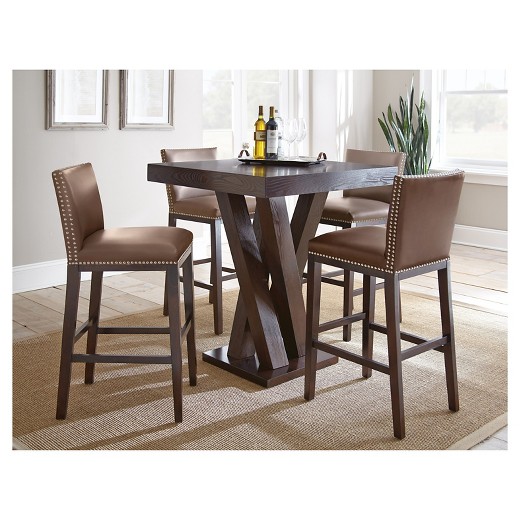 5 Piece Whitney Bar Height Dining Table Set Wood/Chocolate - Steve ...  loved ...