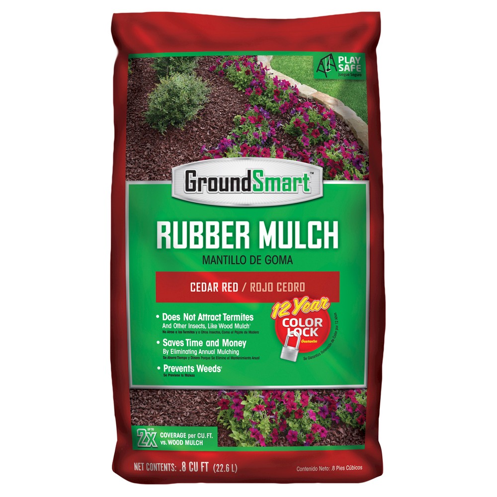 UPC 852226001701 Mulch GroundSmart Rubber Mulch Bags Cedar Red