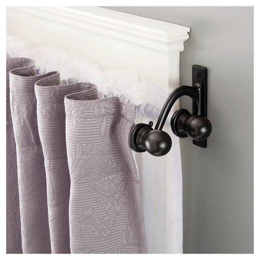 Decorative Double Curtain Rod 5 8" Diameter Kenney Tar