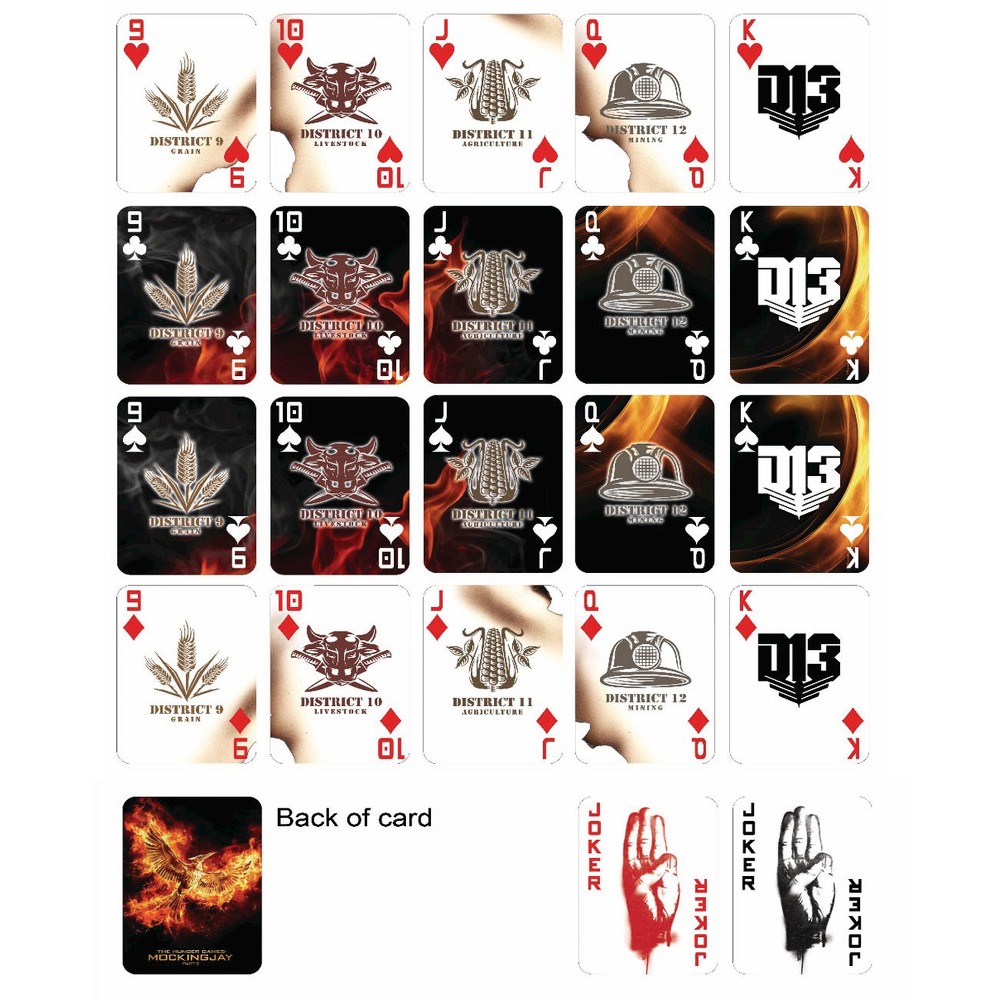 Hunger Games Playing Cards