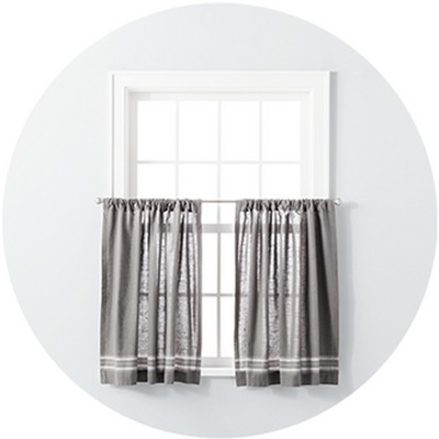 Cream Frilly Curtains