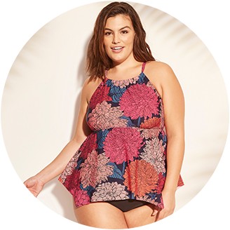 target plus size swim