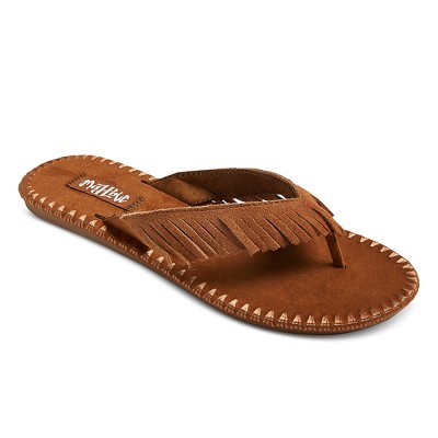 fringe flip flops