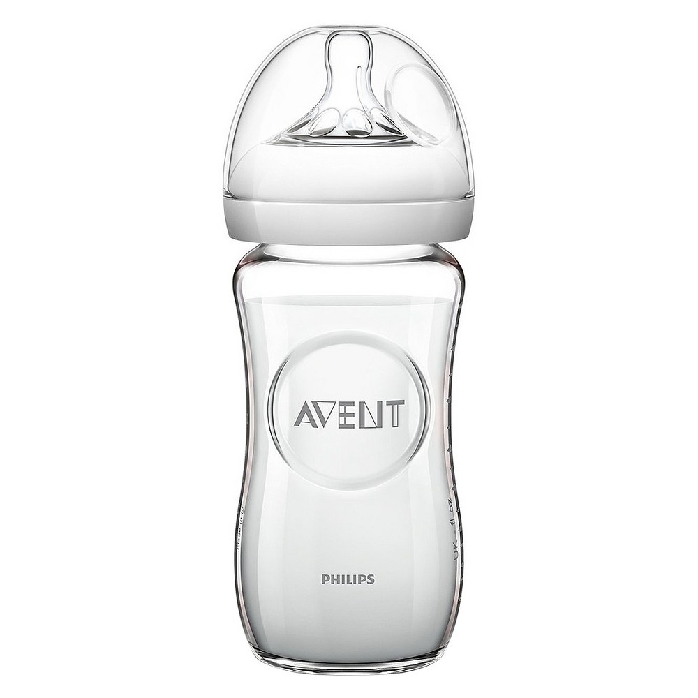 Philips Avent Glass Baby Bottle 8oz Clear