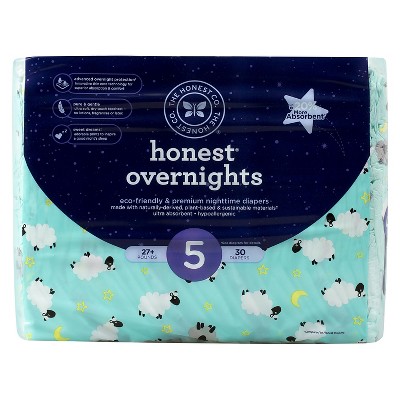 The Honest Company Overnight Diapers Club Pack Sleepy Sheep