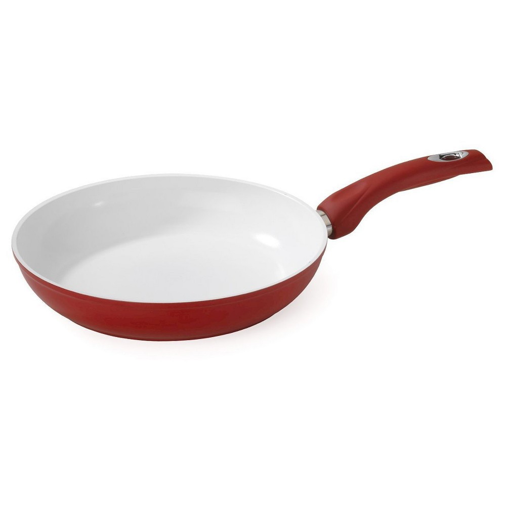 UPC 076753071949 product image for Bialetti Aeternum 12 in Red Ceramic Saute Pan, White | upcitemdb.com